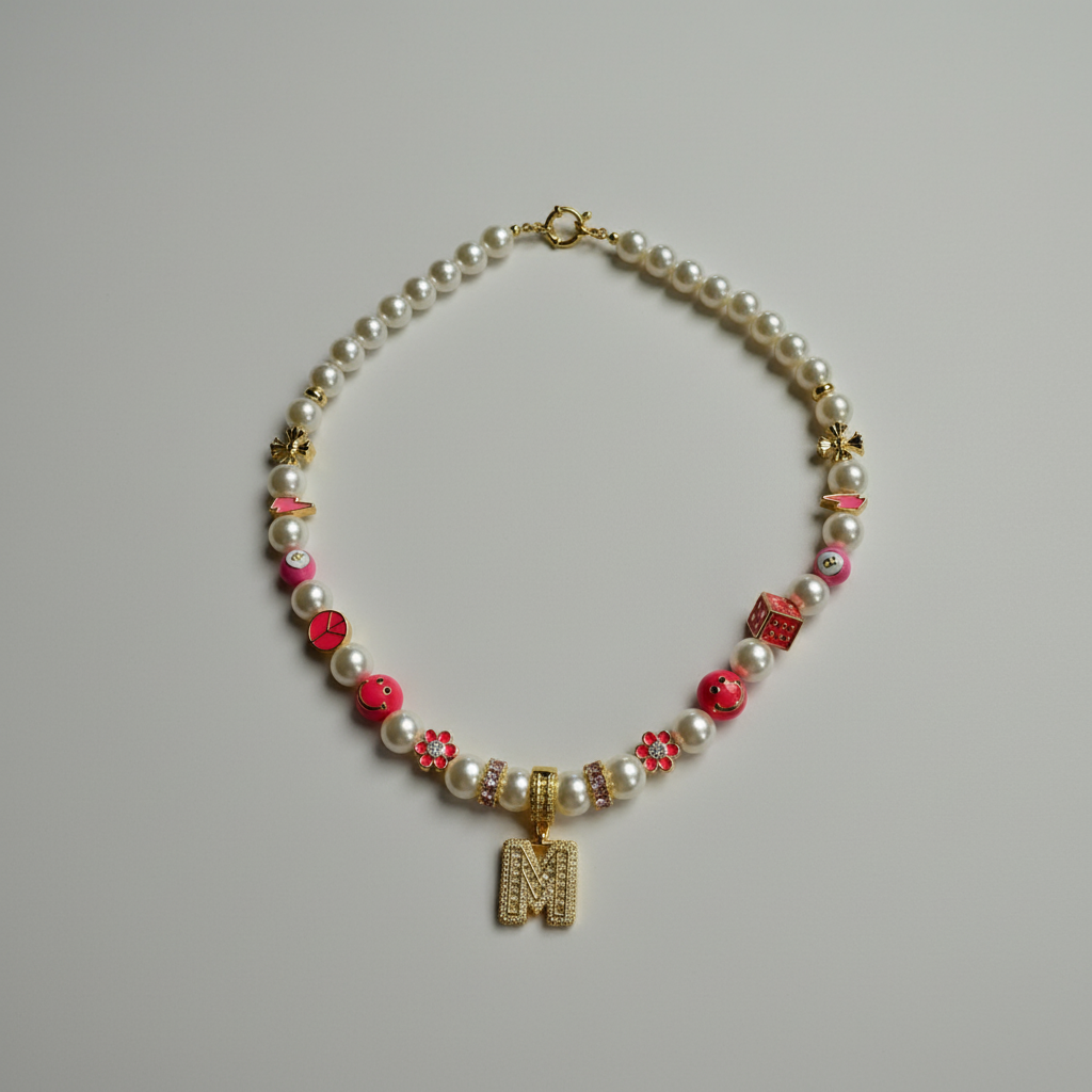 "M" Pendant Necklace